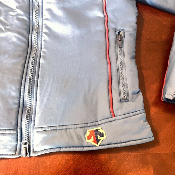 Vintage Descente‎ Womens Ski Jacket Size 48 Light Blue With Red & Black Accents - Picture 4 of 15